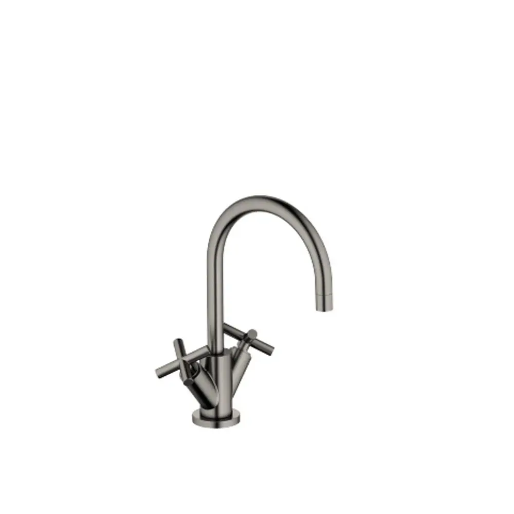 Dornbracht-TARA.-Waschtisch-Einlochbatterie-mit Ablaufgarnitur-Ausladung 165mm-Dark Platinum gebürstet, 22513892-99 Galeriebild 1